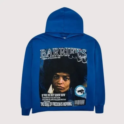 Barriers Angela Davis Hoodie​ Blue