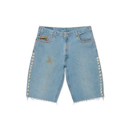Barriers Cowrie Aged Denim Shorts