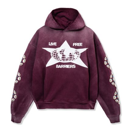 Barriers Cowrie Maroon Hoodie