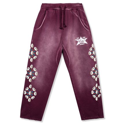 Barriers Cowrie Shell Maroon Sweatpant