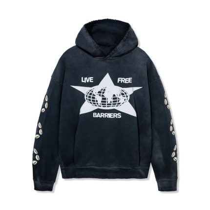 Barriers Cowrie Vintage Black Hoodie