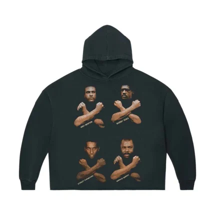 Barriers Higher Learning Aged Hoodie in Black