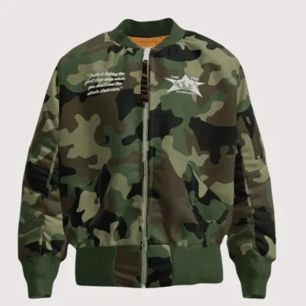 Barriers x Alpha Industries Camo Bomber Jacket
