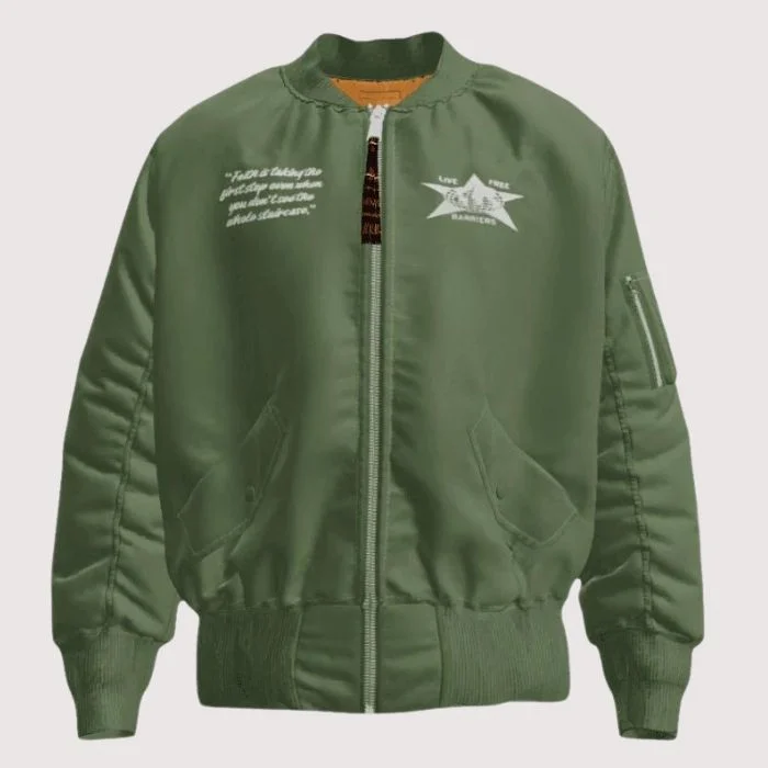 Barriers x Alpha Industries Olive Bomber Jacket Barriers x Alpha Industries Olive Bomber Jacket