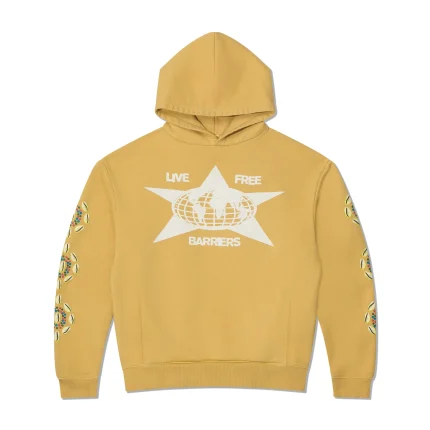 Live Free Barriers Hoodie in Yellow