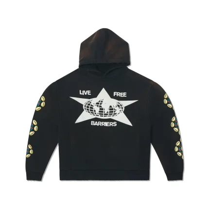 Live Free Barriers Hoodie​ in Black