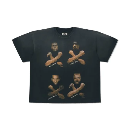 Barrier Worldwide Higher Learning Aged T-Shirt in Black